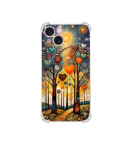 PrintiFy Apple iPhone 15 ile Uyumlu Düşlerin Dansı Serisi Yıldız Yolculuğu Tasarımlı Uv Baskılı Köşe Korumalı Antişok Kılıf