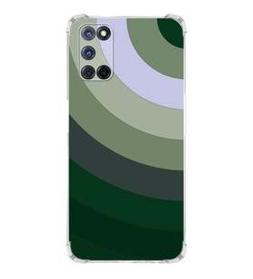 PrintiFy Oppo A52 Uyumlu Köşe Korumalı Renk Cümbüşü C Tasarımlı Şeffaf Silikon Kılıf