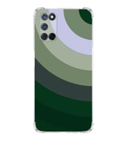 PrintiFy Oppo A52 Uyumlu Köşe Korumalı Renk Cümbüşü C Tasarımlı Şeffaf Silikon Kılıf