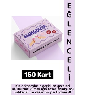 Eğlenceli Arkadaş Parti Cesur Görev Kız Kıza İtiraf Oyun Hangover İçki Oyunu-Kızlar Gecesi 150 Kart