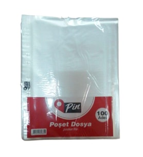 Poşet Dosya 1 Paket 100 lü Opin Föy Dosya 1 Paket (Renksiz)