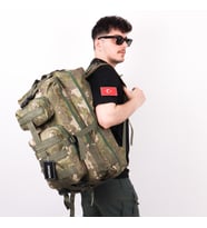 65 Lt TSK Kamuflaj Outdoor Kamp Sırt Çantası