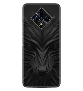 INFINIX Zero 8 Kılıf Resimli Silikon Kılıf Black Fox 1325