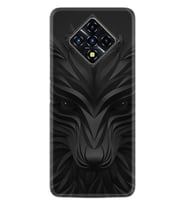 INFINIX Zero 8 Kılıf Resimli Silikon Kılıf Black Fox 1325