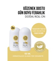 Alüminyum İçermeyen Leke Yapmayan Ferahlatıcı Çay Ağacı Özlü Doğal Roll-On Deodorant 2x50 ml