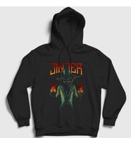 Presmono Unisex Siyah Fire Jinjer Kapüşonlu Sweatshirt 160668tt
