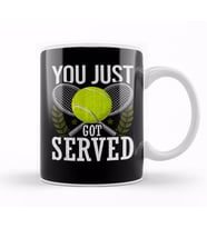 You Just Got Served Tennis Racket Serve Kupa Bardak Porselen