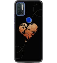 Reeder P13 Blue Max Pro Kılıf Silikon Desen Plane Heart 1721