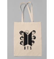 Bts Logo Bez Çanta (Krem)