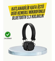 Ergonomik Konforlu Kablosuz Kulak Üstü Bluetooth Kulaklık (Çok Renkli)