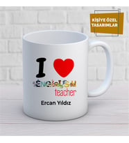 Kişiye Özel İsim Yazılabilir English Teacher Kupa Bardak