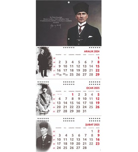 2025 Atatürk Gemici Duvar Takvimi - Gazi