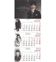 2025 Atatürk Gemici Duvar Takvimi - Gazi