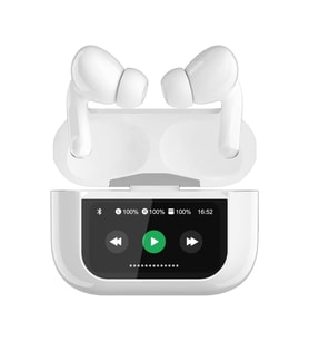 Anc Enc Dokunmatik Ekranlı Bluetooth Kulaklık Beyaz