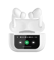 Anc Enc Dokunmatik Ekranlı Bluetooth Kulaklık Beyaz