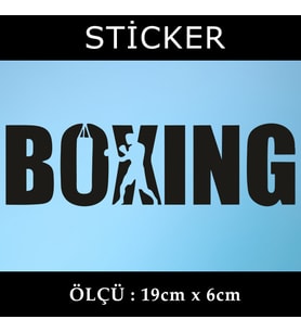 boxing etiket sticker - 2 adet çıkartma araba motosiklet kask atv tablet pc buzdolabı otomobil bilgisayar uyumlu