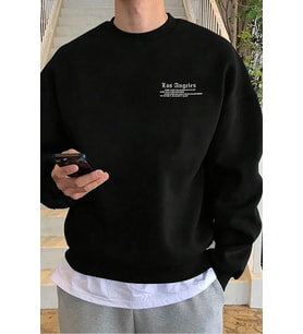 Unisex Polizei Sırt Baskılı Sweatshirt (A.Siyah)