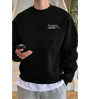 Unisex Polizei Sırt Baskılı Sweatshirt (A.Siyah)