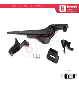 Ford Fiesta B299 B409 B479 2013-2019 D2BZ13008L İçin Sağ Ön Far Ayak Tamir Seti