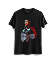 Thor Mjolnir Dijital Baskılı Hammer Siyah Tshirt 