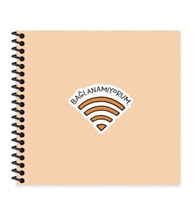 Keskin Color Sticker Defter Hisli Şeyler 16x15 50 YP Çizgili Stickerli Defter Bağlanamıyorum