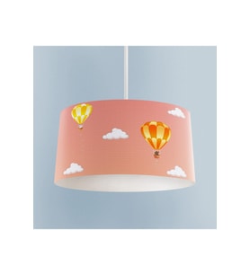 MEKTA HOME BEBEK VE ÇOCUK ODASI Balon ve Tavşan Desenli Avize