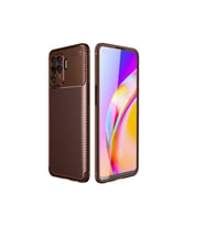 Oppo Reno 5 Lite Uyumlu Kılıf Zore Negro Silikon Kapak (Kahverengi)