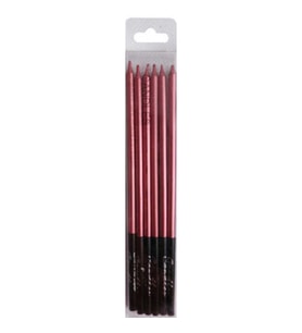 Mum pastel kırmızı 16cm  pk:6-