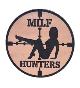MILF HUNTER Deri PEÇ - Arma - Leather Patch (Bej)