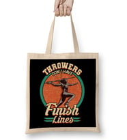 Throwers Don't Have Finish Lines Javelin Throwing Bez Çanta Uzun Saplı