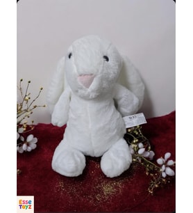 33 cm Peluş Tavşan – Çocuklar İçin Sevimli Oyuncak (Beyaz)