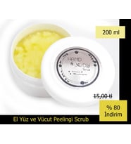 Hand Body Scrub Vanilyalı Vücut Peelingi 200 ml El Yüz Vücut