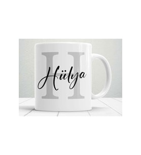 Kişiye Özel Baskılı H Harf Kupa