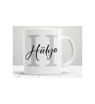 Kişiye Özel Baskılı H Harf Kupa