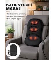 Isıtmalı Masaj Minderi Masaj Motoru, Kablolu Kumanda ve Çoklu Masaj Modu