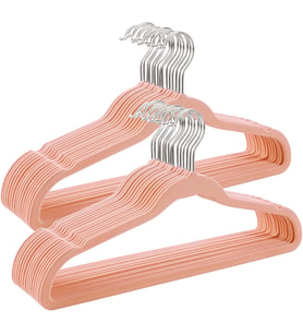 Songmics Kadife Elbise Askısı, 30'Lu Set, Askı, Ceket Askısı, 41,5 Cm Genişliğinde, Elbise Askısı, I (Çok Renkli)
