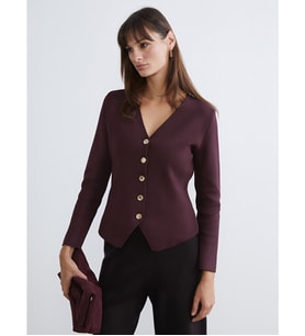 LCW Vision Bordo Hırka