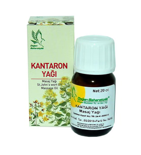 Doğan Baharatçılık Kantaron Yağı 20cc Doğal Saf Masaj Yağı Sarı