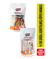 Warf Kuzu İşkembeli Munchy Çubuk (40'lı)  400 gr + Warf Kurutulmuş Dana Kulağı 120 gr