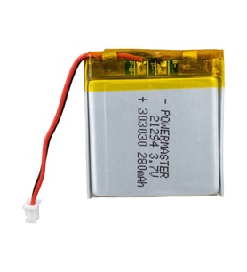 Powermaster 3.7 Volt 280 Mah Lityum Polimer Şarjlı Pil 3X30X30 mm Akıllı Saat Kulaklık Pili