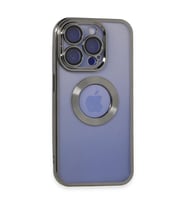 Apple iPhone 15 Pro Kılıf Slot Silikon - Titan Gri