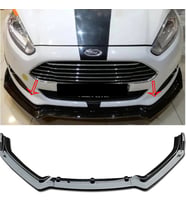 Ford Fiesta Mk6 Ön Lip Parlak Siyah 3 Prç Kulaklı Kırılmaya Dayanıklı ABS