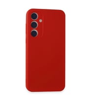 Samsung Galaxy A35 5g Kılıf First Silikon - Kırmızı