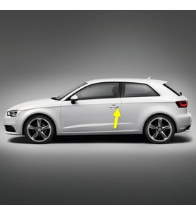 Audi A3 HB 2013-2016 Sol Ön Sürücü Kapı Kolunun Kapağı 8V1837879A