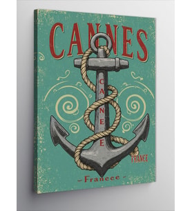 Kanvas Tablo Cannes Ve Çapa Posteri