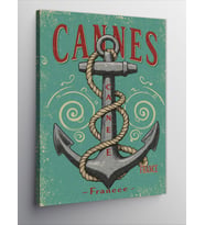 Kanvas Tablo Cannes Ve Çapa Posteri