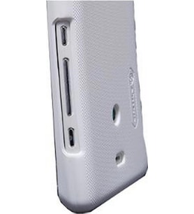 Nillkin Xperia T LT30p ile Uyumlu Sert Kauçuk Kılıf Beyaz
