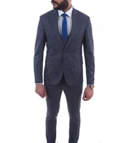 Jan Carlucci Slimfit Yelekli Drop 6 Takım (Lacivert)