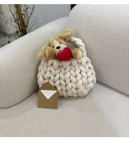 Marshmallow Chunky Çanta ve Peluş Kalpli Köpek