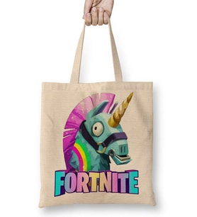 Fortinite Unicorn Shirt Unicornio Fortinite Bez Çanta Uzun Saplı
